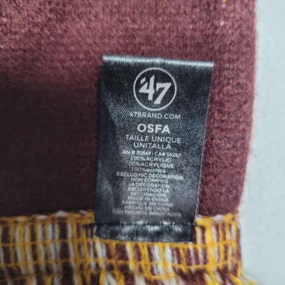 Chicago Wolves Hockey Scarf Red Yellow Winter Warm Fan Apparel - Picture 7 of 9